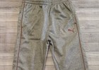 New  Boy s Puma Gray Logo Joggers Sweatpants Size Small  8 