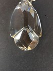 Vintage Crystal Glass Pendalogues Clear Chandelier Teardrop 2 1 2     510 Czech