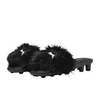 Puma Fenty X  Chic Faux Fur Slide  Womens Black Casual Sandals 40476802