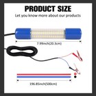 12v Waterproof 225led 55000lm Green Underwater Submersible Night Fishing Light 