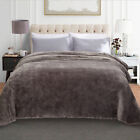 King Queen Size Bed Blanket Soft Flannel Fleece Blankets Throw Sofa Reversible