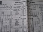 Vtg 1960 Burlington Route Railroad Timetable Principal Trains May-oct