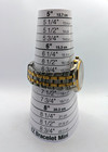 Seiko Kinetic 5m42-0a10 Two Tone Black Dial Date 38mm   New Capacitor
