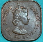 High Grade Au  1961 Malaysia British Borneo One Cent-square-feb535