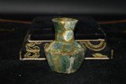 Genuine Ancient Roman Glass Bottle Container Circa 1st - 5th Century Ad