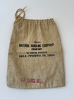 Vintage Easton National Bank Maryland Canvas Burlap Money Coin Bag Lot Of 4