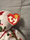 Ty Beanie Baby 1998 Holiday Teddy Bear Dob Dec  25 1998