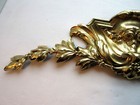 French Pediment Napoleon Iii Gilded Bronze Carved Acanthus  Bay Leaves And Roses
