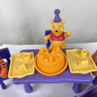 Vintage Disney Winnie The Pooh Birthday Playset Table Wagon Tigger Kanga   Roo