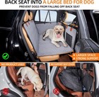Dog Car Seat Cover For Back Hard Bottom Extender For Dogs - Supports 400lbs Pet