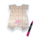 Unique Wood Puzzle Baby Shower Guest Book