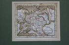 Rare Original Antique C 1680 Hc Map Of Russia Moscovia Robert Morden Framed