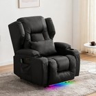 Pu Leather Electric Home Theater Seating Power Recliner Sofa Chair Massage Heat