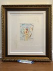 Peter Max Angel With Heart Etching Hand Colored Watercolor Remarques Deluxe 2016
