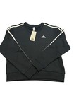 Adidas Essentials 3-stripes V-neck Sweatshirt Nwt 