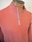 Peter Millar Youth Perth Performance Fabric Cape Red 1 4 Zip Pullover Nwt S  70