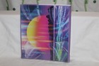 Vintage Mead Trapper Keeper Retro 80s 90s 3 Ring Binder Purple Futuristic Sunset