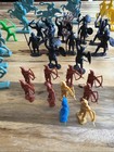 Lot Of 40 Play Set Reissue Figurines  Marx Toys  Vikings  Midevil Knights  Na