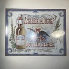 Budweiser Bottled Beer Man Cave Tin Metal Sign 12   x16    Vintage Look Brand New