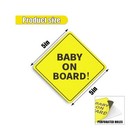 Essential Baby On Board Sticker Sign For Cars  5  5 Inch Eye-catching Safety