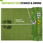 Thickened Golf Mat  5x4ft Heavy-duty Golf Hitting Mats Practice Outdoor