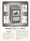 5 Vintage 1949 Sentinel Television tv Advertising Sheets  7  Portable   More 