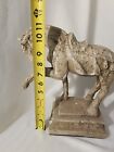 Large Antique Chinese Tang Dynasty Style Plaster  Pottery Statue