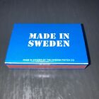 Made In Sweden  Swedish Flag  Full Unstruck Matchbox Made By Swedish Match Co 