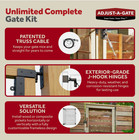 Adjust-a-gate Unlimited Frameless Anti-sag Gate Kit  Fits Openings Up To 72 x84 