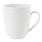 Everyday White Beaded Set Of 4 Mugs 14 Ounce 5278079