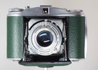 Agfa Isolette Ii F4 5 - Serviced New Green Leatherette   Light Grey Bellows  