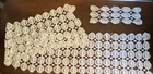 Vintage Lace Runner Doilies Delicate Net Lace Tambour 2 Pc 60  X 12  Victorian 