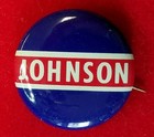 1964 Lbj Lyndon B Johnson Litho  Political Campaign Pinback Button Original