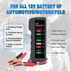 Car 12v Battery Tester Load Tester Alternator Analyzer Car Diagnostic Test Tool