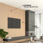  4-pack  Artika Sonolok Sound-absorbing Slatted Wall Panel Kit - Oak - Open Box