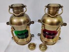 Set Of 2 Antique Anchor Oil Lamp  Vintage Marine Lantern  Nautical Ship Oil Lamp