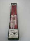 Pair Of Vintage Lenox Christmas Santa Claus 12    Taper Candles In Box Unused