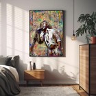 Warren Zevon 18x24in Poster Warren Zevon Art Free Shipping Us