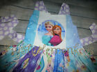New Boutique Frozen Princess Ana Elsa Girls Sleeveless Ruffle Twirl Dress