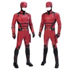 Daredevil Rebirth Suit Superhero Cosplay Costume Men Outfits Red Jumpsuit Mask