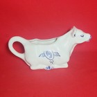 Vintage Porcelain Cow Creamer Blue White Hand Painting Made In Japan