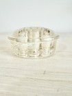 Vintage Clear Glass 3 Inch 11 Hole Flower Frog organization Piece