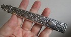 Dominick   Haff Sterling Silver Rococo Scissors Sheath 5 1 2  Sewing Notion