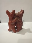 Vintage Colima Dancing Dogs Mexican Pottery Folk Art 6  Signed