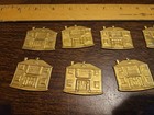 Lot Of 10 Large House Mcm France Vintage 60s Brass Stampings Findings Jewelry 