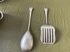 Vintage Silver Plate Spoon And Cake Server
