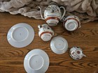 Antique Hand-painted Porcelain Set Japanese Decorated Kutani Tea Set