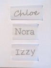 Custom Name Personalized Rhinestone Iron On Transfer Decal Hot Fix Crystal Clear