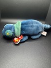 Ty Beanie Baby Rainbow The Iguana Chameleon Toy Birthday 10 14 1997