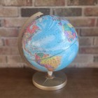 Vintage Replogle World Globe 12  Base Raised Relief Topography
